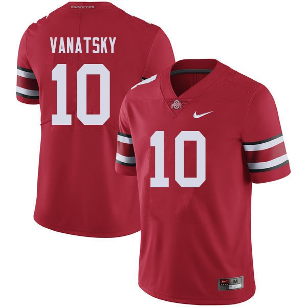 Ohio State Buckeyes #10 Danny Vanatsky Men Official Jersey Red